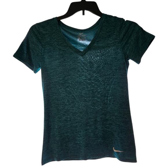 Nike Womens Green Dri-Fit Short Sleeve Activewear Compression Top Size S Small - Picture 8 of 8